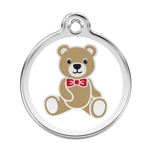 Enamel  Pet ID Tag Teddy Bear