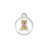 Enamel  Pet ID Tag Teddy Bear