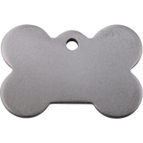 Titanium Pet ID Tag Bone