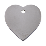 Titanium Pet ID Tag Heart