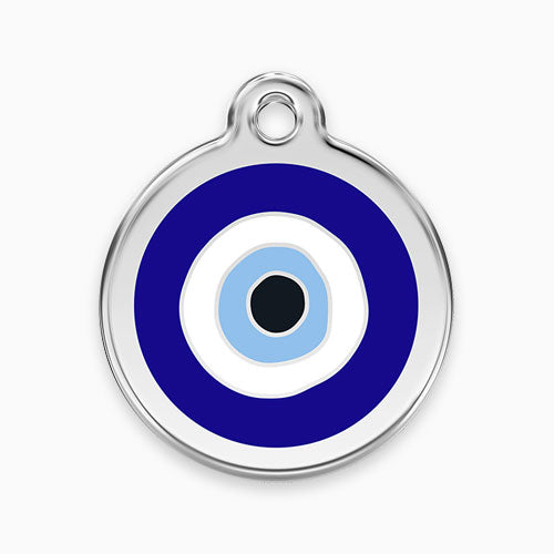 Enamel Pet ID Tag Evil Eye