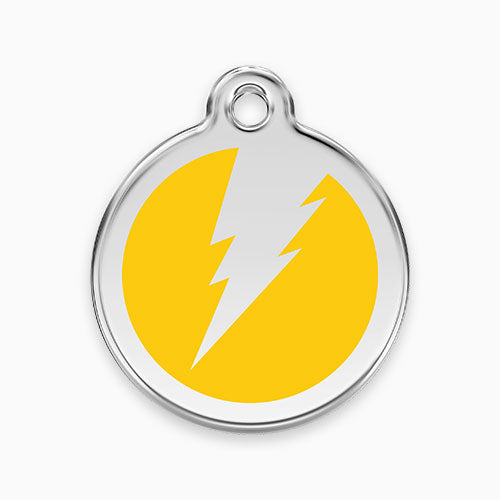 Enamel Pet ID Tag Flash (11 colours)