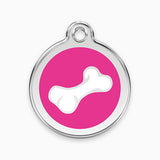 Enamel Dog ID Tag Bone  (11 colours)