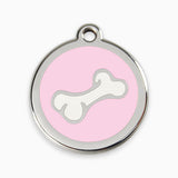 Enamel Dog ID Tag Bone  (11 colours)