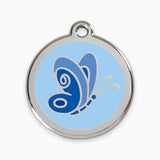 Enamel Pet ID Tag Butterfly (3 colours)