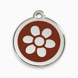 Enamel Pet ID Tag Flower (11 colours)