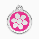 Enamel Pet ID Tag Flower (11 colours)