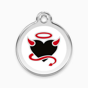 Enamel Pet ID Tag Devil