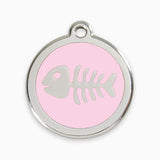 Enamel Cat Tags Fish Bone (11 colours)