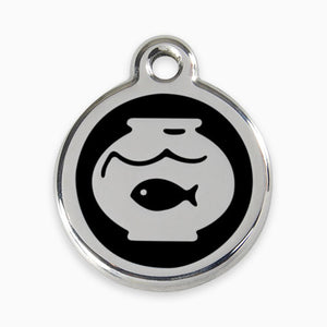 Enamel Cat Tags Fish Bowl (11 colours)