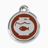 Enamel Cat Tags Fish Bowl (11 colours)