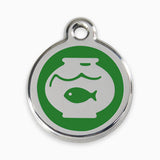 Enamel Cat Tags Fish Bowl (11 colours)