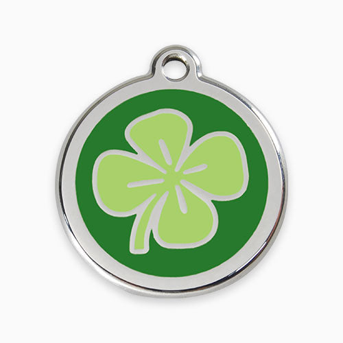 Enamel Pet Tag Clover