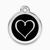 Enamel Pet ID Tag - Tribal Heart (11 colours)