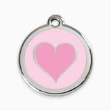 Enamel Pet ID Tag Heart (3 colours)