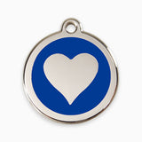 Enamel  Pet ID Tags Love Heart (11 colours)