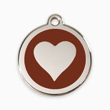 Enamel  Pet ID Tags Love Heart (11 colours)