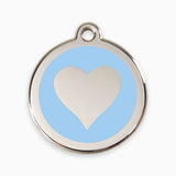 Enamel  Pet ID Tags Love Heart (11 colours)