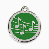 Enamel  Pet ID Tag Music (11 colours)