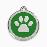 Enamel Pet Tag Paw Print (11 colours)