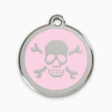 Enamel Pet Tag Skull & Cross Bones (11 colours)