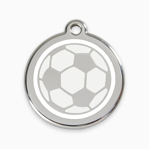 Enamel Pet ID Tag Soccer Ball