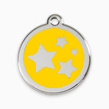 Enamel Pet ID Tag Stars (11 colours)