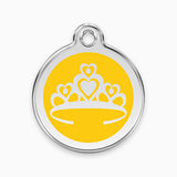 Enamel Pet Tags Crown (11 colours)