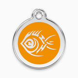 Enamel Cat Tag - Tribal Fish (11 colours)