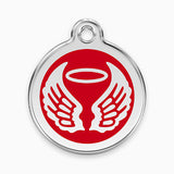 Enamel Angel Wings Pet ID Tag (11 colours)