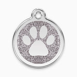 Glitter Enamel Dog Tag  - Paw(7 colours)