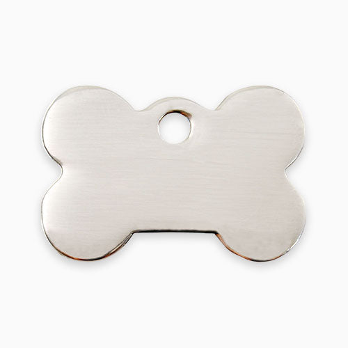 Stainless Steel Dog ID Tag -  Bone